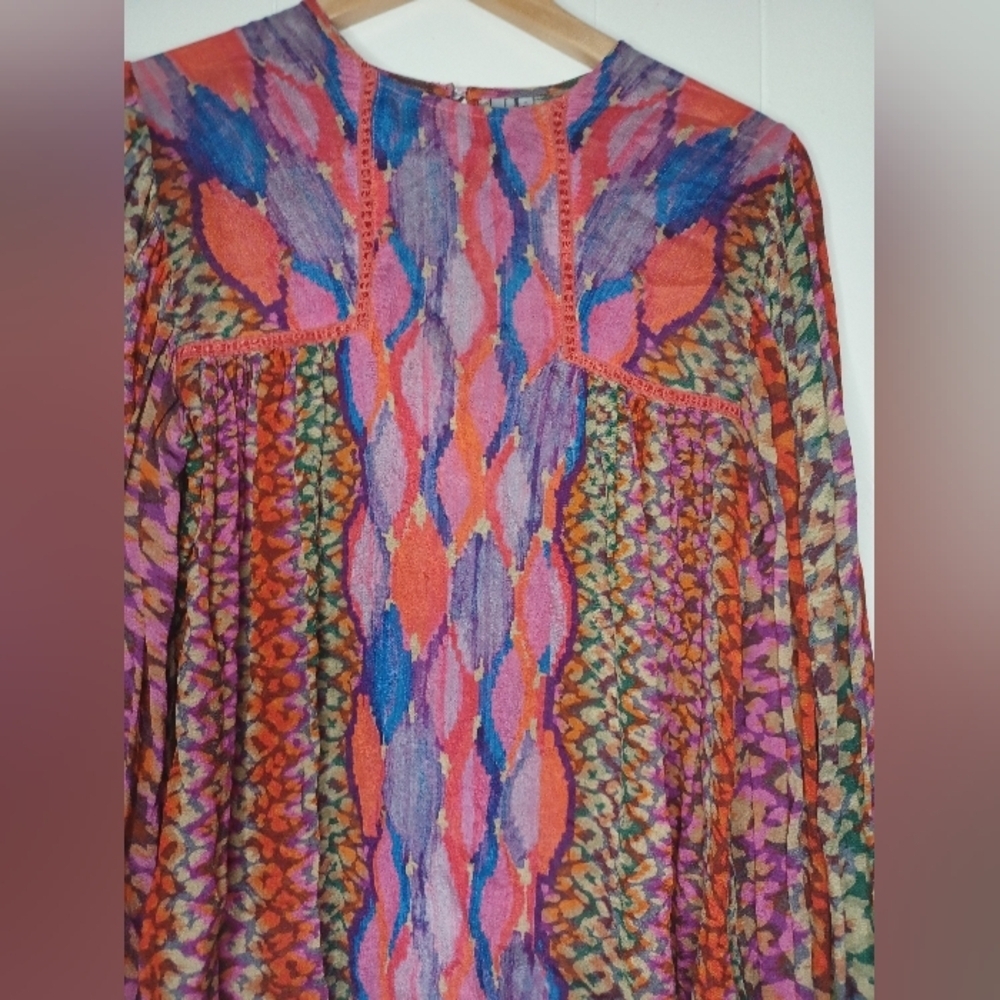Anthropologie Multicolor Patterned Blouse - Picture 10 of 11